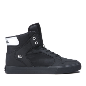 Supra Mens VAIDER High Top Shoes Black/Chrome/black | US-49247